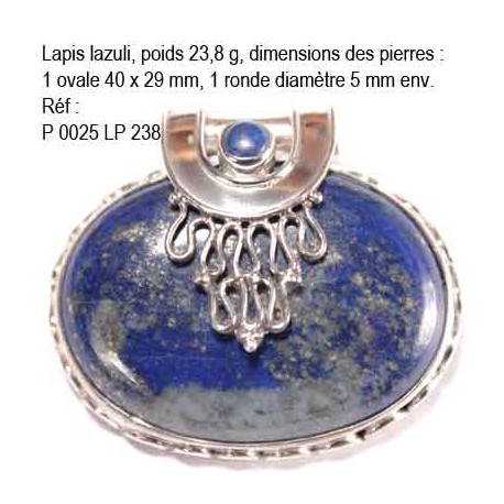 P 0025 Lapis lazuli 23,8 grammes