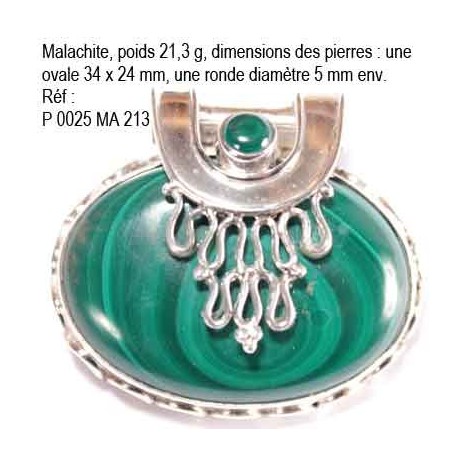 P 0025 Malachite 21,3 grammes