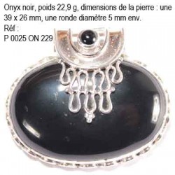 P 0025 Onyx noir 22,9 grammes
