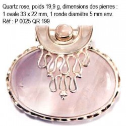 P 0025 Quartz rose 19,9 grammes