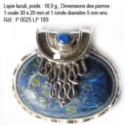 P 0025 Lapis lazuli 18,9 grammes