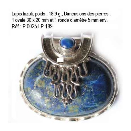 P 0025 Lapis lazuli 18,9 grammes