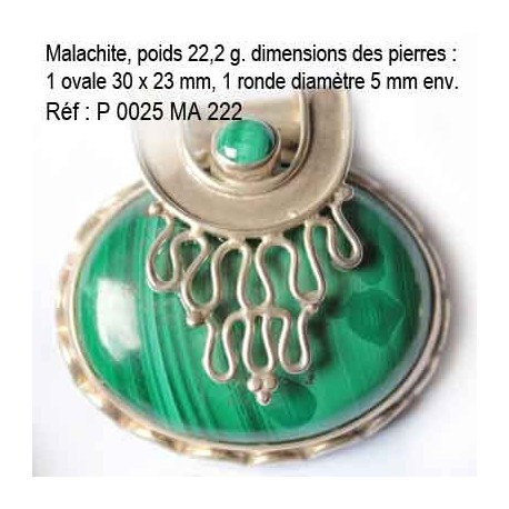 P 0025 Malachite 22,2 grammes