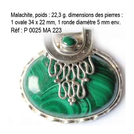 P 0025 Malachite 22,3 grammes