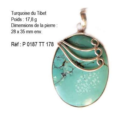 Turquoise du Tibet 17,8 grammes