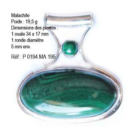 P 0194 Malachite 19,5 grammes