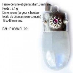 P 0368 Pierre de lune 09,1 grammes