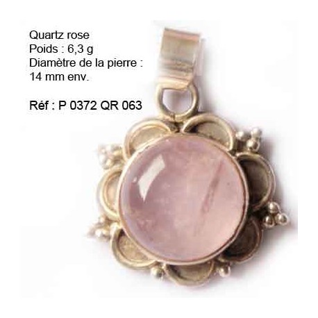 P 0372 Quartz rose 6,3 grammes