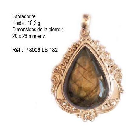 P 8006 Labradorite 18,2 grammes